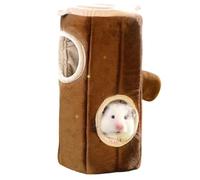 La jaula de hámster oculta forro polar cálido, ropa de cama cómoda para la | Jaula de tubo para animales pequeños, forma adorable, terciopelo de doble cara, ropa de cama cómoda para ratones de animales