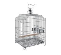 La Jaula de Perrito de aviario Interior/Exterior sólido Puede traer una Caja de reproducción Grande de Acero Inoxidable, Jaula de pájaros, Puede bañar Jaula Colgante para pájaros pequeños Jaula de