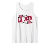 La Jefa Divertido Español El Jefa Mujer Latina Mamá Señora Jefa Camiseta sin Mangas