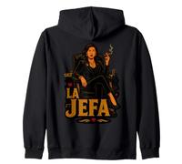 La Jefa El Jefa en Español Cita Divertida Mexicana Sudadera con Capucha