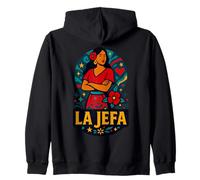 La Jefa El Jefa en Español Cita Divertida Mexicana Sudadera con Capucha