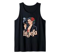 La Jefa Funny Boss Lady Vector Ilustración Camiseta sin Mangas