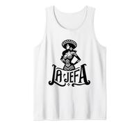 La Jefa The Boss Frase Divertida Mexicana Camiseta sin Mangas