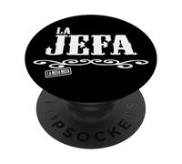 La Jefa The Boss in Spanish Funny Mexican Quote Mexican Boss PopSockets PopGrip Adhesivo