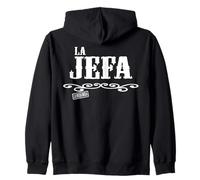 La Jefa The Boss in Spanish Funny Mexican Quote Mexican Boss Sudadera con Capucha