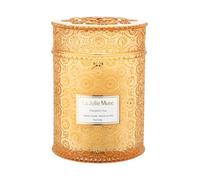LA JOLIE MUSE Calabaza Chai velas perfumadas, velas cálidas regalos para mujeres, velas de vidrio grandes desagradables de madera para el hogar, larga duración, 19 Oz