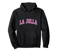 La Jolla California CA Vintage Deportes Diseño Rosa Sudadera con Capucha
