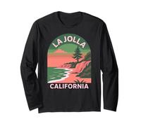La Jolla California San Diego Retro Costa Acantilado Playa 858 SD Manga Larga