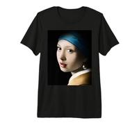 La Joven de la Perla The Girl with a Pearl Earring Camiseta Premium
