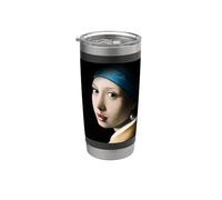 La joven de la perla The Girl with a pearl earring Vaso térmico de acero inoxidable de doble pared