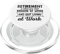 La jubilación es Cuando empiezas a Trabajar en Vivir PopSockets PopGrip para MagSafe