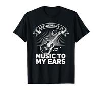 La jubilación es música para mis oídos Jubilado Profesor de música Divertido Camiseta