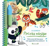 La jungle: Peins avec de l'eau pour voir apparaître les couleurs ! Avec 1 pinceau