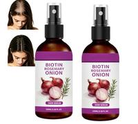 La laca para el cabello 3 en 1 de cebolla y romero promueve el crecimiento, la biotina de cebolla spray fortalece las raíces revitaliza el cuero cabelludo, romero, laca para el cabello profundamente