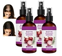 La laca para el cabello 3 en 1 de cebolla y romero promueve el crecimiento, la biotina de cebolla spray fortalece las raíces revitaliza el cuero cabelludo, romero, nutritivo profundo, repara seco (4