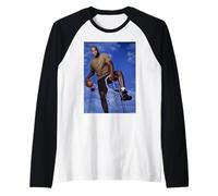 LA Lakers Shaquille O'Neal NBA Baloncesto por Michael Grecco Camiseta Manga Raglan