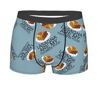 La Lasaña Es Mi Comida Favorita Hombre Calzoncillos Transpirable Bóxer Ajustado Ropa Interior para Deportivos Viaje Oficina M