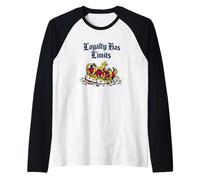 La Lealtad Tiene límites Declaración contra la monarquía de la Corona caída Camiseta Manga Raglan