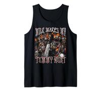 La leche hace que mi barriga duele divertido esqueleto duro Meme Bootleg Camiseta sin Mangas