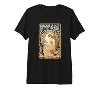 La Lectura Art Nouveau está Fuera de Este Mundo Diosa de la Luna Camiseta Premium