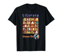 La Lectura de la alfabetización Cambia al Amante de los Libros del Mundo Camiseta
