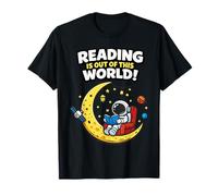 La Lectura está Fuera de Este Mundo Astronauta Luna Camiseta