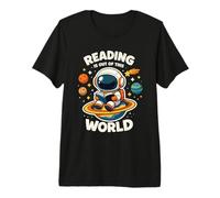 La Lectura está Fuera de Este Mundo Libro de Astronauta Espacial Camiseta Premium