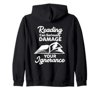 La Lectura Puede dañar seriamente su ignorancia - Funny Bookworm Sudadera con Capucha