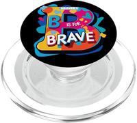 LA Letra Abstracta B ES para Valiente PopSockets PopGrip para MagSafe