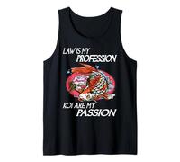 La Ley es mi profesión Los koi Son mi pasión Funny Koi Keeper Camiseta sin Mangas