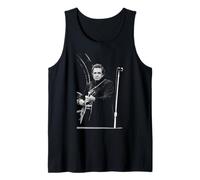 La Leyenda de la composición Estadounidense Johnny Cash Live Andy Willsher Camiseta sin Mangas