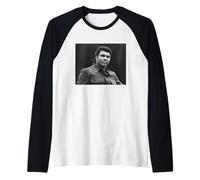 La Leyenda del Boxeo de Peso Pesado Muhammad Ali en Londres 1974 Camiseta Manga Raglan