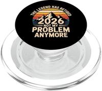 La Leyenda se ha Retirado en 2026 No es mi Problema Retro Sunset PopSockets PopGrip para MagSafe