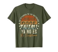 La Leyenda se ha Retirado | Vintage Divertido Jubilado 2025 Camiseta, Hombre, Verde Oliva, S