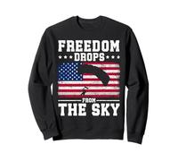 La Libertad Cae del Cielo Homenaje patriótico Paracaidista Sudadera