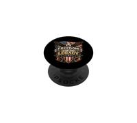 La Libertad es mi Legado Patriotic Veteran Eagle 250th Years USA PopSockets PopGrip Adhesivo