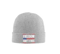 La Libertad No Es Gratis 4 De Julio Patriótico Hombre Mujer Watch Cap Elástico Gorros con Vuelta Grueso Gorro Invierno para Pasear Al Perro Deportes Correr
