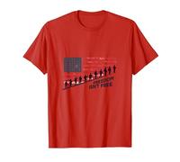 La Libertad no es Gratis: Homenaje patriótico a los héroes estadounidenses Camiseta, Hombre, Rojo, S
