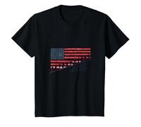 La Libertad no es Gratis: Homenaje patriótico a los héroes estadounidenses Camiseta, Niños, Negro, 10 años