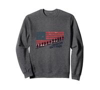 La Libertad no es Gratis: Homenaje patriótico a los héroes estadounidenses Sudadera, Unisex para Adultos, Jaspeado Oscuro, M