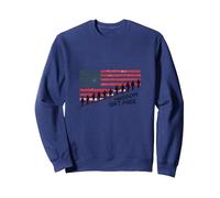 La Libertad no es Gratis: Homenaje patriótico a los héroes estadounidenses Sudadera, Unisex para Adultos, Azul Marino, L