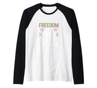 La libertad no es gratis, pero mis chistes son el día de los veteranos Camiseta Manga Raglan