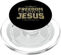 La Libertad se Encuentra en Jesús Fe Cristiana Escritura Adoración PopSockets PopGrip para MagSafe