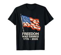 La Libertad se ganó 250 años Bandera del Aniversario de EE Camiseta