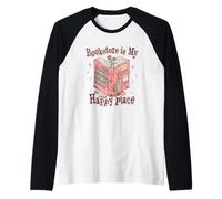 La librería es mi Lugar Feliz Escape caprichoso Camiseta Manga Raglan