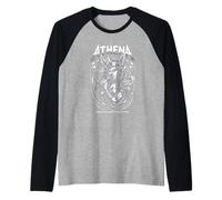 La líder de Athena Goddess Rock, Olympus Rock and Roll Camiseta Manga Raglan