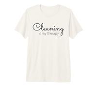 La Limpieza es mi Terapia ordenada Monstruo Orgulloso quedarse en casa mamá Camiseta Premium