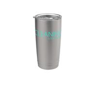 La limpieza es mi terapia ordenada monstruo orgulloso quedarse en casa mamá Vaso térmico de acero inoxidable de doble pared