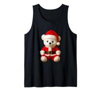 La Linda alegría navideña de Santa Bear da Forma a la manía Camiseta sin Mangas