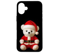 La Linda alegría navideña de Santa Bear da Forma a la manía Carcasa para iPhone 16 Plus